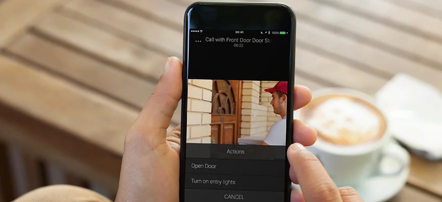 Control4 Smartphone App Video Doorbell