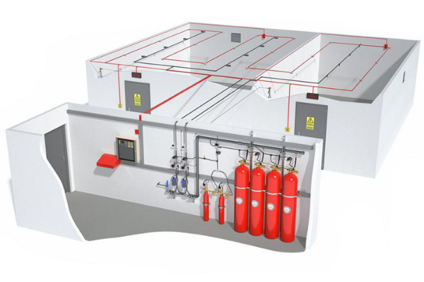 Fire suppression system diagram Fire suppression system diagram