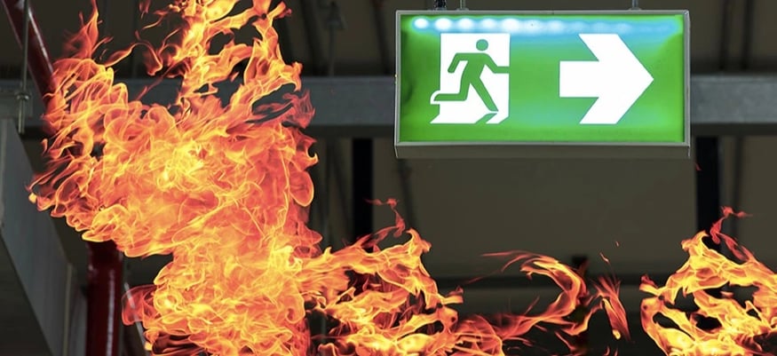 Fire Emergency Exit Sign