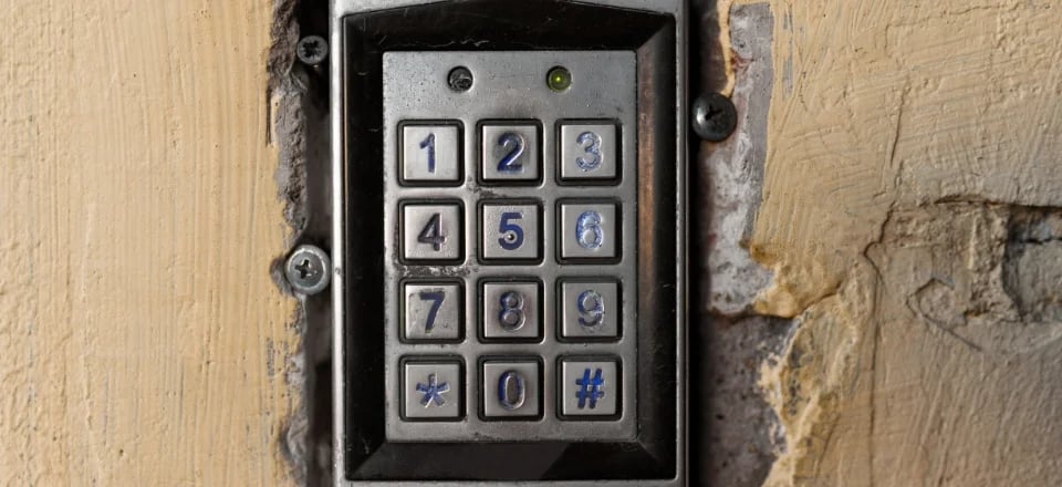 Old Access Control Combination Lock