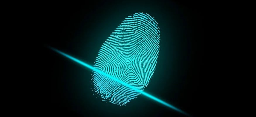 Scanned fingerprint