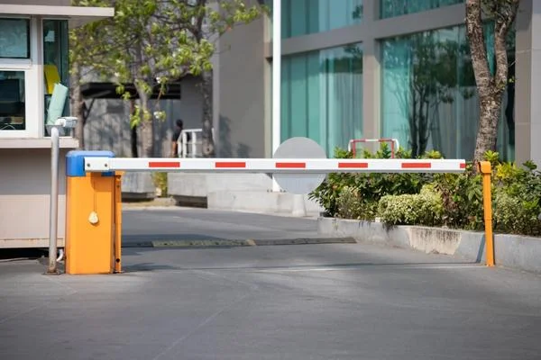 Car park barrier installed