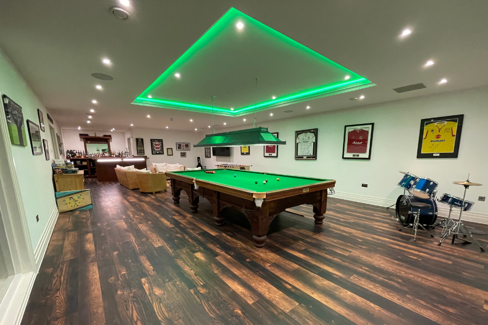 Control4 Pool Table Smart Lighting