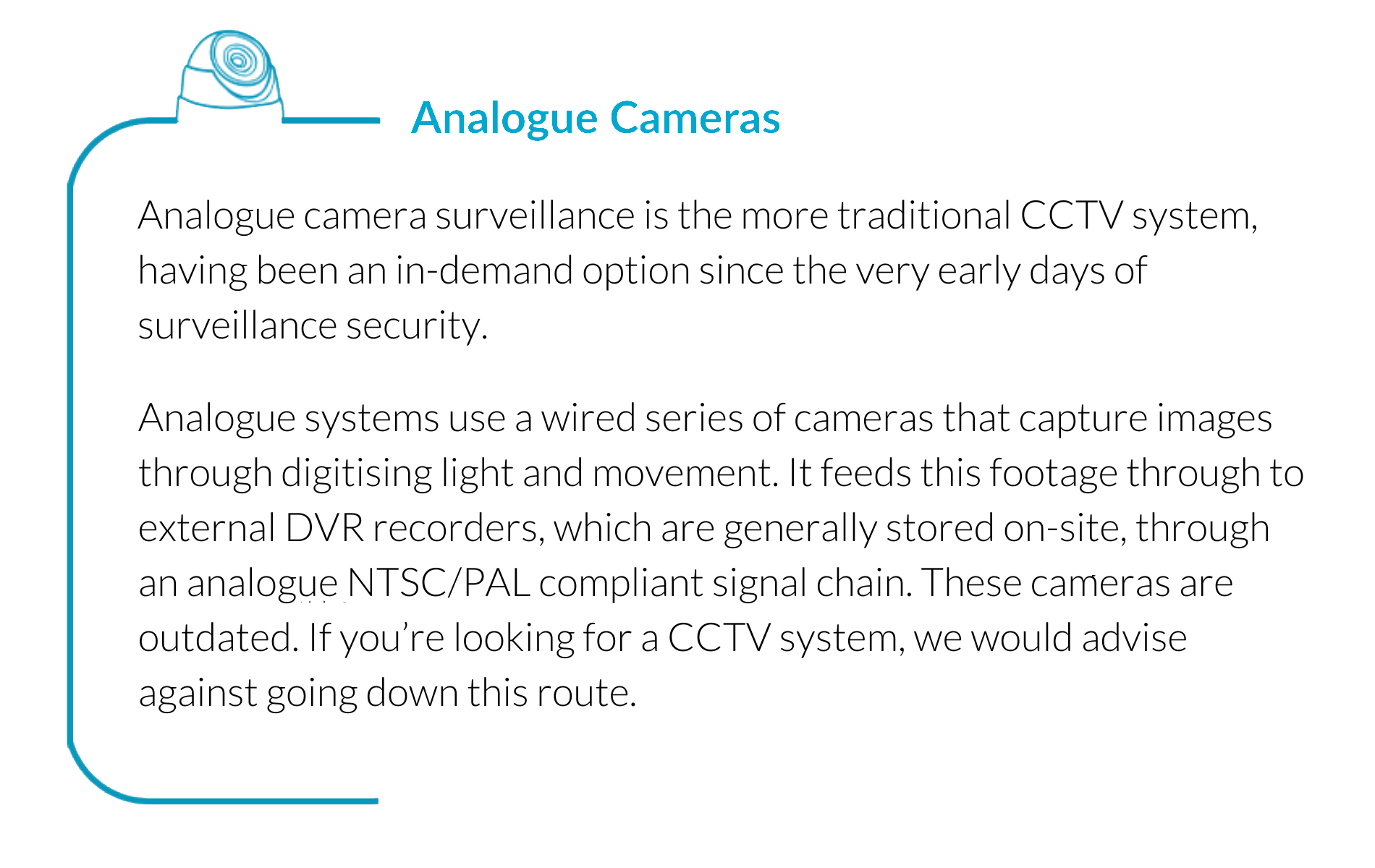 Analogue Cameras CCTV System 